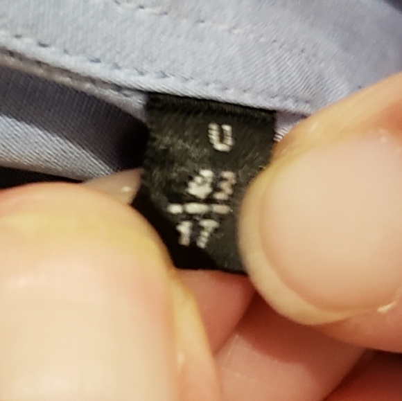 Giorgio Armani black label men's dress shirt light blue. Made in Italy - Picture 3 of 3